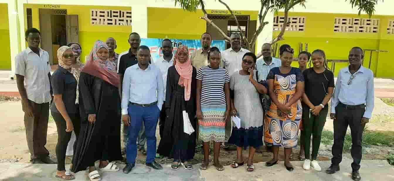 Teachers with county education officials